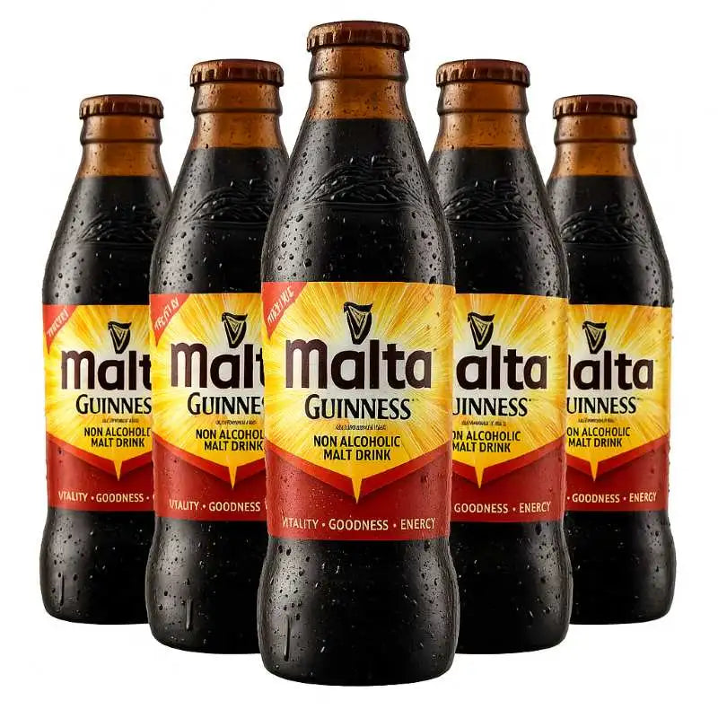 Guinness Malta - Bebida de Malta Sin Alcohol 330 ml (Pack de 24)