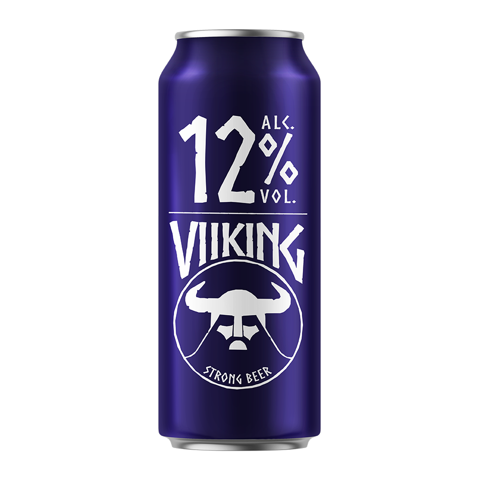 Viking 12 % - Cerveza Rubia Fuerte 500 ml (Pack de 24)