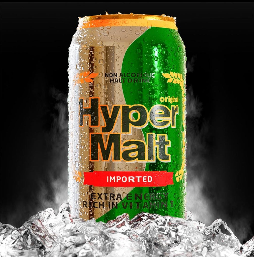 Hyper Malt Lata - Bebida de Malta Original Sin Alcohol 330 ml (Pack de 24)