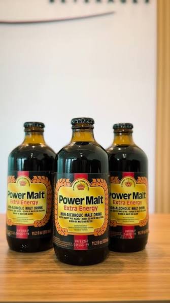 Power Malt - Bebida de Malta Sin Alcohol 330 ml (Pack de 24)