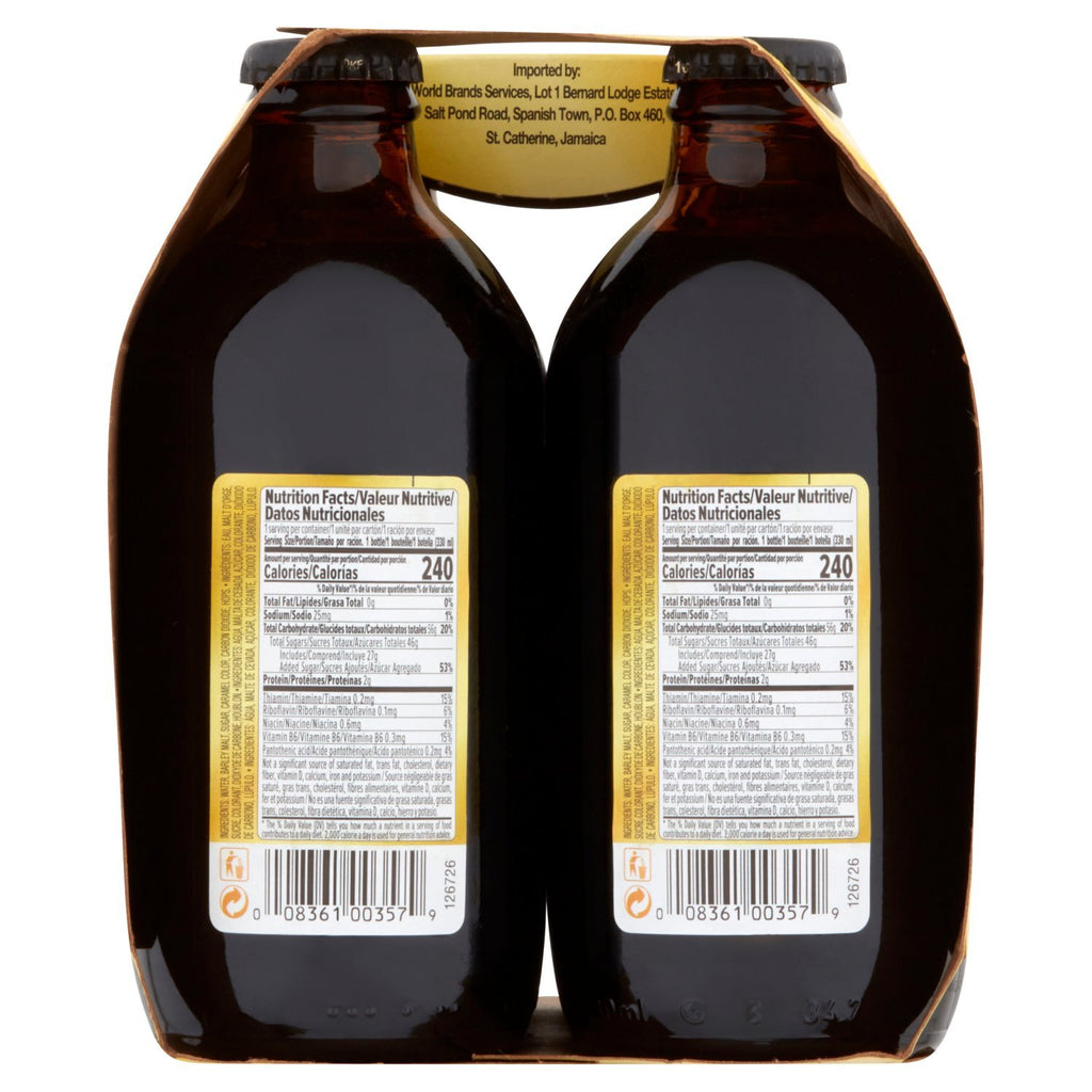 Power Malt - Bebida de Malta Sin Alcohol 330 ml (Pack de 24)