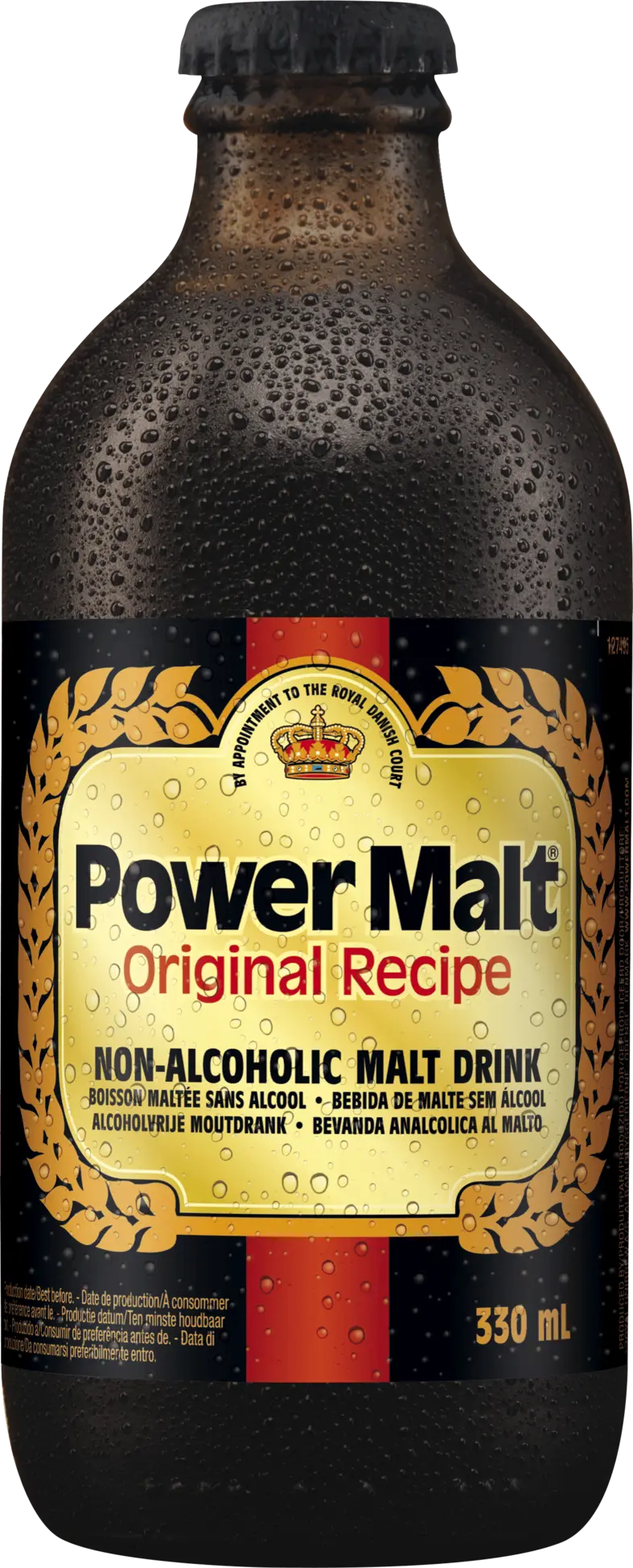 Power Malt - Bebida de Malta Sin Alcohol 330 ml (Pack de 24)