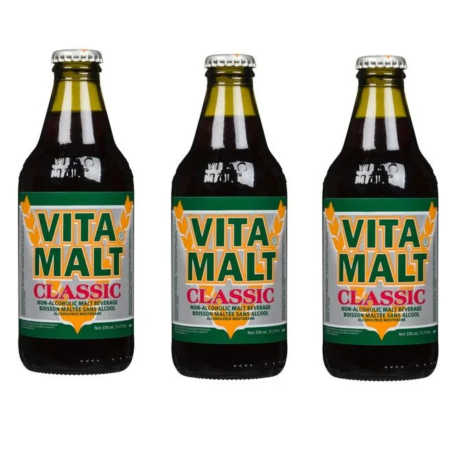 VitaMalt Classic Botella - Bebida de Malta Sin Alcohol 330 ml (Pack de 24)