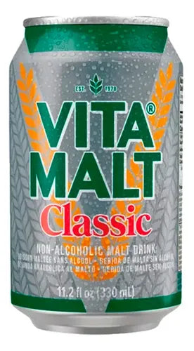 VitaMalt Classic Lata - Bebida de Malta Sin Alcohol 330 ml (Pack de 24)